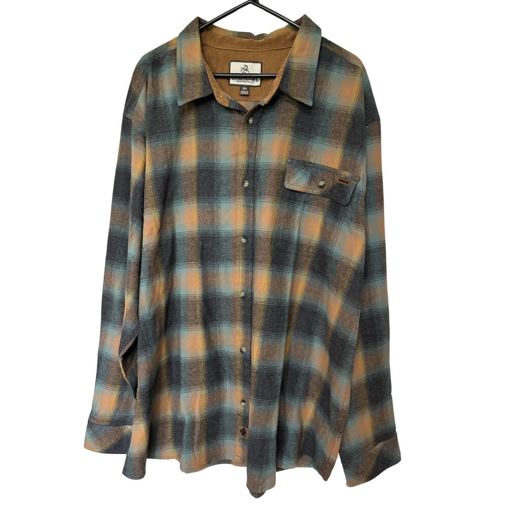 Legendary Whitetails Buck Camp 3XL Plaid Flannel Shirt NWOT